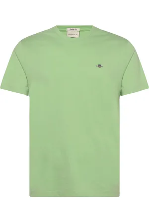 GANT Reg Shield Ss T-Shirt Tops T-Kortærmet Skjorte Green