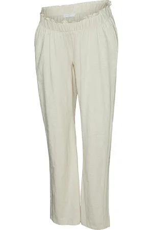 Mama;licious Mlivy Jrs Pants Noos Bottoms Trousers Joggers Cream