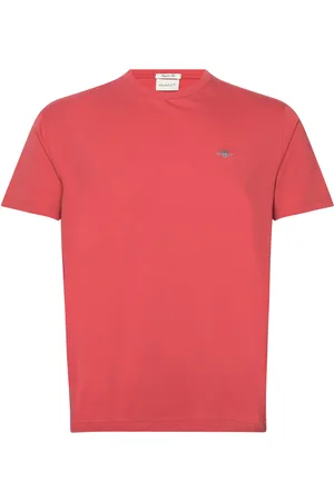 GANT Reg Shield Ss T-Shirt Tops T-Kortærmet Skjorte Red