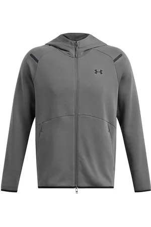 Under Armour Ua Unstoppable Flc Fz Hd Eu Sport Men Sport Clothing Sport Sweatshirts & Hoodies Sport Hoodies Grey
