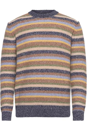 MOS MOSH Gallery Mmglaporte Multi Pullover Tops Knitwear Round Necks Beige