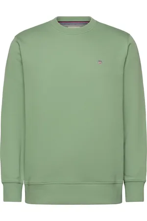 GANT Reg Shield C-Neck Sweat Tops Sweatshirts & Hoodies Sweatshirts Green