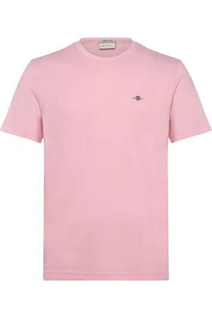 GANT Reg Shield Ss T-Shirt Tops T-Kortærmet Skjorte Pink