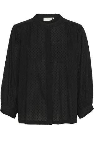 Kaffe Karoca Blouse Tops Blouses Long-sleeved Black