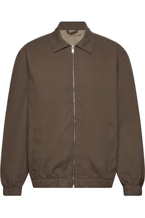 Lindbergh Zip Through Overshirt Tynd Jakke Brown
