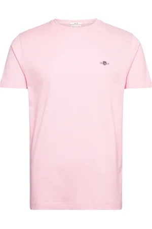 GANT Slim Pique Ss T-Shirt Tops T-Kortærmet Skjorte Pink