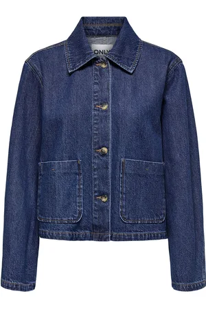 ONLY Onllerin Ls Pocket Dnm Jacket Qyt Jakke Denimjakke Blue