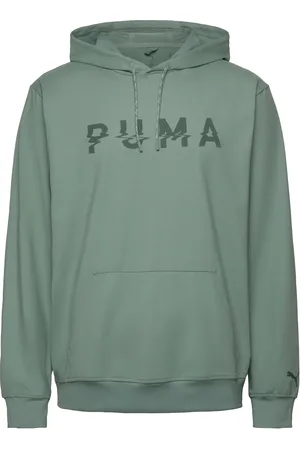 PUMA M Cloudspun Branded Hoodie Sport Sport Clothing Sport Sweatshirts & Hoodies Sport Hoodies Green