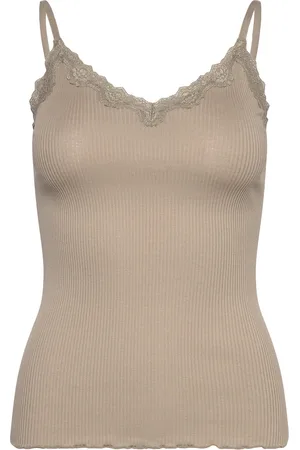 Rosemunde Rwbeatha Sl Regular Singlet Top Tops T-shirts & Tops Sleeveless Khaki Green