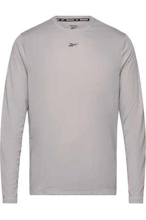 Reebok Id Train Ls Tech Tee Sport Sport Clothing Sport Tops Sport Long Sleeved Tops Grey