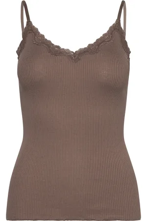 Rosemunde Rwbeatha Sl Regular Singlet Top Tops T-shirts & Tops Sleeveless Brown