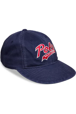 Ralph Lauren Logo Washed Twill Ball Cap Accessories Headwear Caps Navy