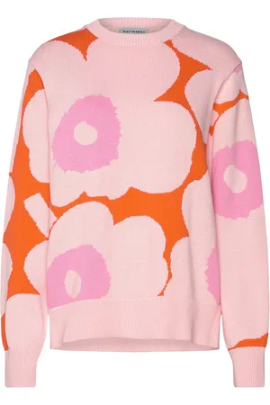 Marimekko Sesonki Unikko Tops Knitwear Jumpers Pink