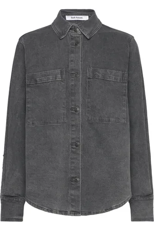 Soft Rebels Srwilla Shirt Tops Shirts Denim Shirts Grey