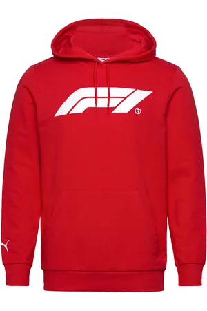 PUMA F1 Ess Logo Hoodie Sport Men Sport Clothing Sport Sweatshirts & Hoodies Sport Hoodies Red