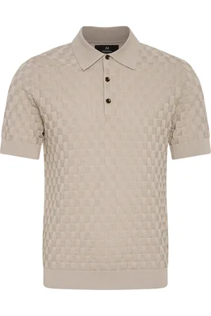 Matinique Mapolo Bb Heritage Tops Knitwear Short Sleeve Knitted Polos Beige