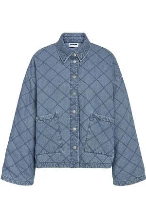 Noisy May Nmclara Quilt Denim Jacket Jakke Denimjakke Blue