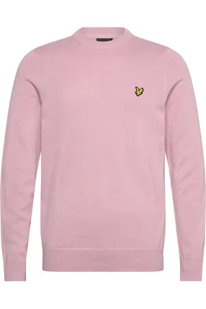 Lyle & Scott Cotton Crew Neck Jumper Tops Knitwear Round Necks Pink