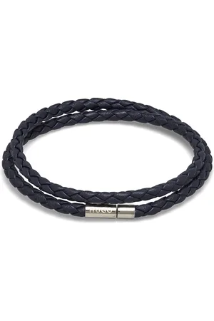 HUGO BOSS E-Doublebraid3-Bra Armbånd Smykker Navy