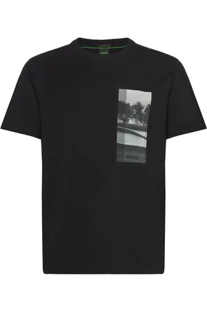 HUGO BOSS Tee Deserttech Sj Sport Men Sports Clothes Sport Tops Sport T-Skjorte Black