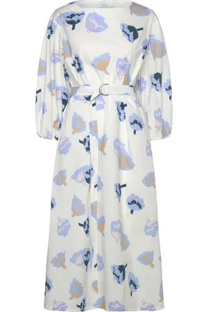 Marimekko Blomma Suitsuke Knælang Kjole White