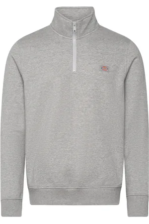 Dickies Oakport Quarter Zip Designers Sweatshirts & Hoodies Sweatshirts Grey