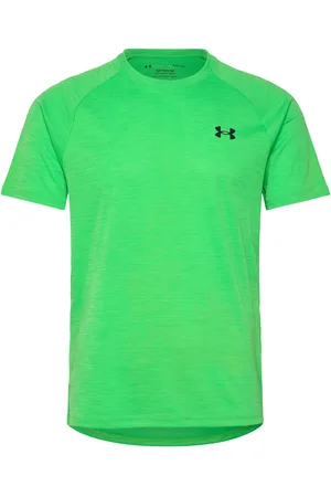 Under Armour Ua Tech Textured Ss Tops T-Kortærmet Skjorte Green