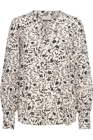 Freequent Fqlovy-Blouse Tops Blouses Long-sleeved Cream
