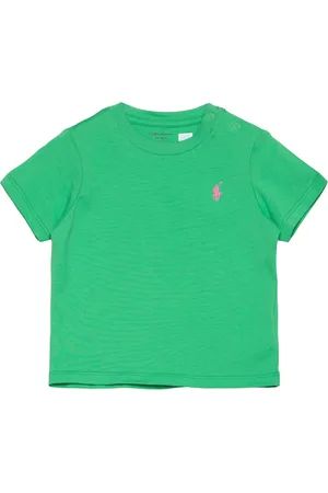 Ralph Lauren Cotton Jersey Crewneck Tee Tops T-Kortærmet Skjorte Green