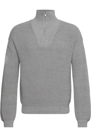 7 DAYS ACTIVE Half Patent Knit Sport Women Sport Clothing Sport Sweatshirts & Hoodies Sport Knitwear Grey