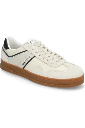 Tommy Hilfiger The Greenwich Mix Media Low-top Sneakers Cream