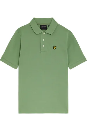 Lyle & Scott Plain Polo Shirt Tops T-shirts Polo Shirts Short-sleeved Polo Shirts Green