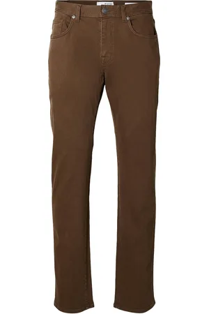 SELECTED Slh196-Straight Ben Marlon Jeans Noos Bottoms Jeans Slim Brown