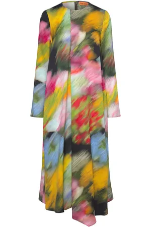 STINE GOYA 2263 Dry Viscose, Draped Asymmetric Designers Knee-length & Midi Multi/patterned