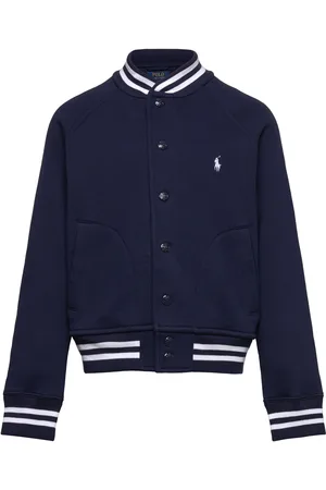 Ralph Lauren Fleece Baseball Jacket Skaljakke Outdoorjakke Navy