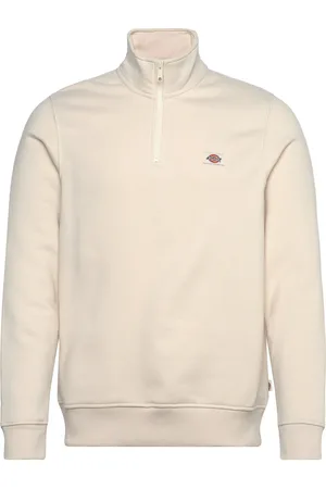 Dickies Oakport Quarter Zip Designers Sweatshirts & Hoodies Sweatshirts Cream