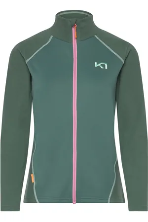 Kari Traa Kari F/Z Fleece Sport Sweatshirts & Hoodies Fleeces & Midlayers Green