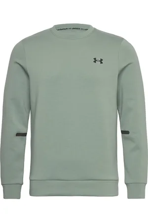 Under Armour Ua Unstoppable Flc Crew Eu Sport Men Sport Clothing Sport Sweatshirts & Hoodies Sport Sweatshirts Green