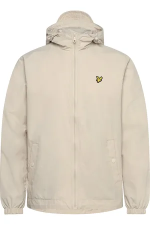Lyle & Scott Zip Through Hooded Jacket Tynd Jakke Cream