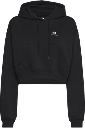 Converse Star Chevron Hoodie Egret Sport Sport Clothing Sport Sweatshirts & Hoodies Sport Hoodies Black