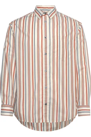 WoodWood Wwnico Shirt Stripe Designers Shirts Striped Shirts Beige