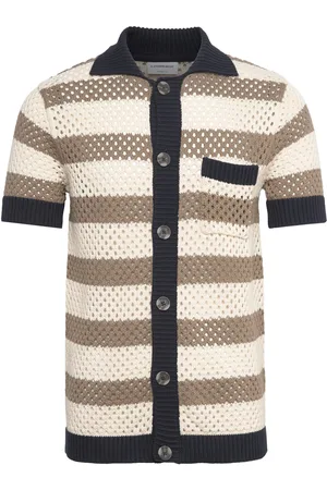 Lindbergh Chrocet S/S Cardigan Tops Knitwear Cardigans Cream