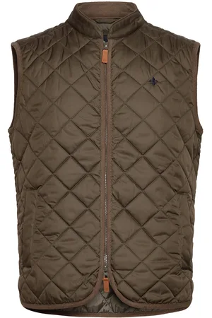 Morris Teddy Quilted Vest Vest Khaki Green