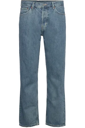 Weekday Space Relaxed Straight Jeans Bottoms Jeans Regular Blue