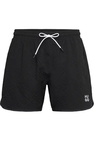 HUGO BOSS Chaffle Swimtrunk Badeshorts Black