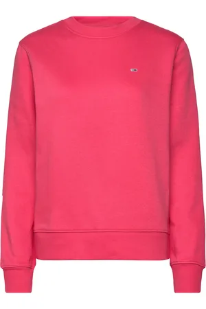Tommy Hilfiger Tjw Reg S Flag Crew Tops Sweatshirts & Hoodies Sweatshirts Pink