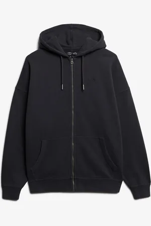 Superdry Studios Zip Hoodie Tops Sweatshirts & Hoodies Hoodies Black