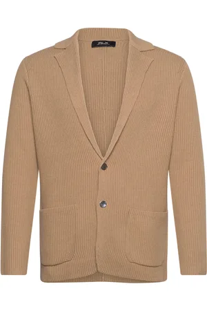 Ralph Lauren Mesh-Knit Cotton-Blend Blazer Cardigan Sport Sport Clothing Sport Sweatshirts & Hoodies Sport Knitwear Brown