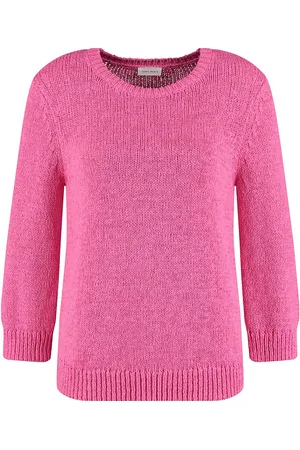Gerry Weber Pullover 3/4 Sleeve Tops Knitwear Jumpers Pink