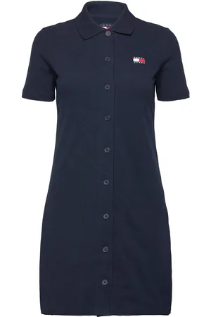 Tommy Hilfiger Tjw Badge Pique Polo Dress Kort Kjole Navy